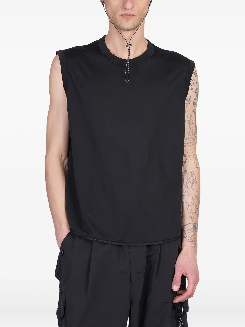 and Wander wool tank top | negro | Image 1