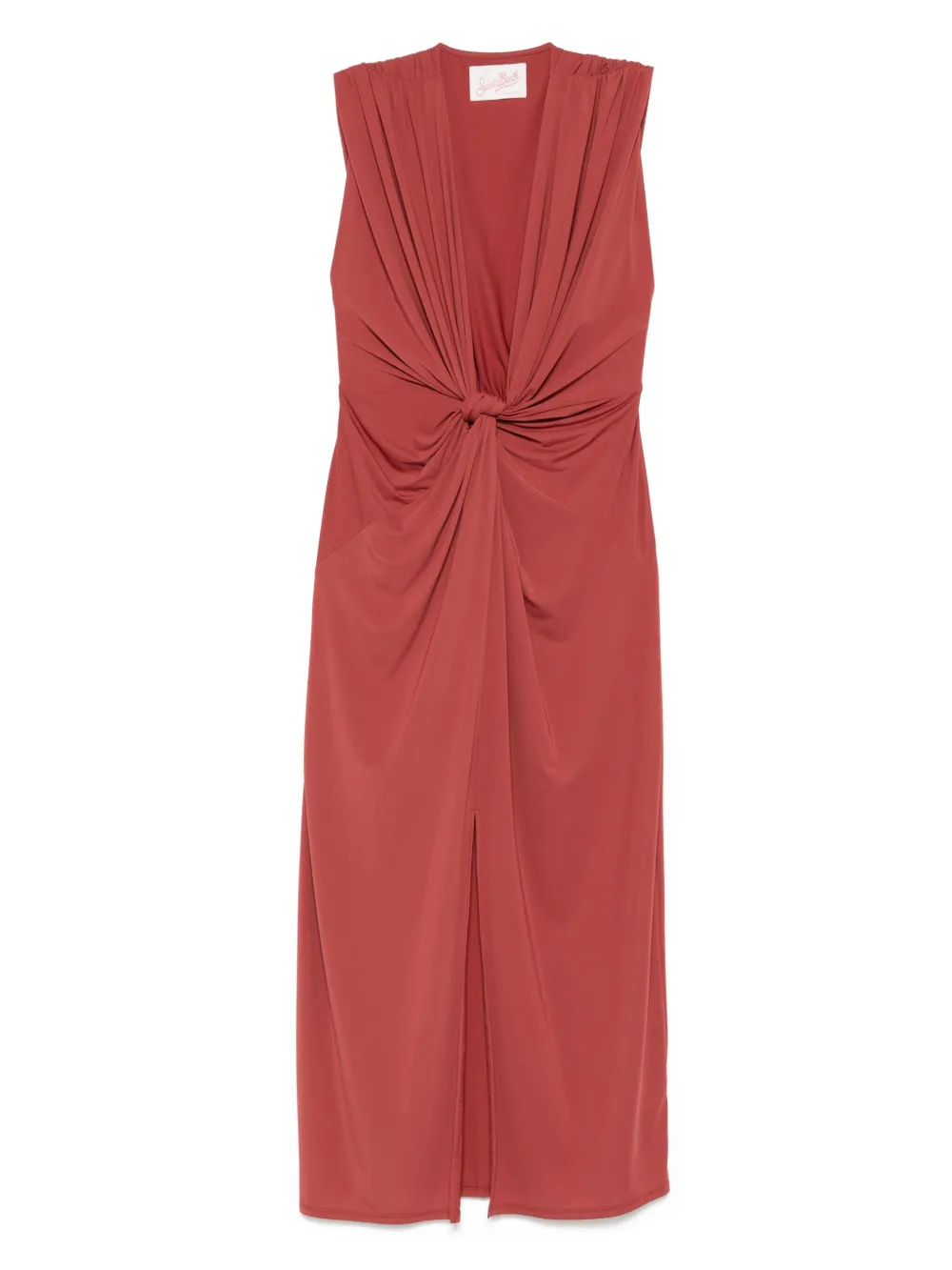 MC2 Saint Barth knot-detailing midi dress | Red | Image 1