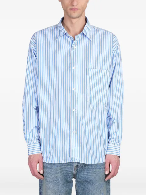 AMISH striped poplin shirt