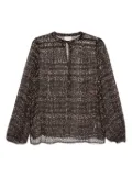 MC2 Saint Barth leopard-print blouse - Brown