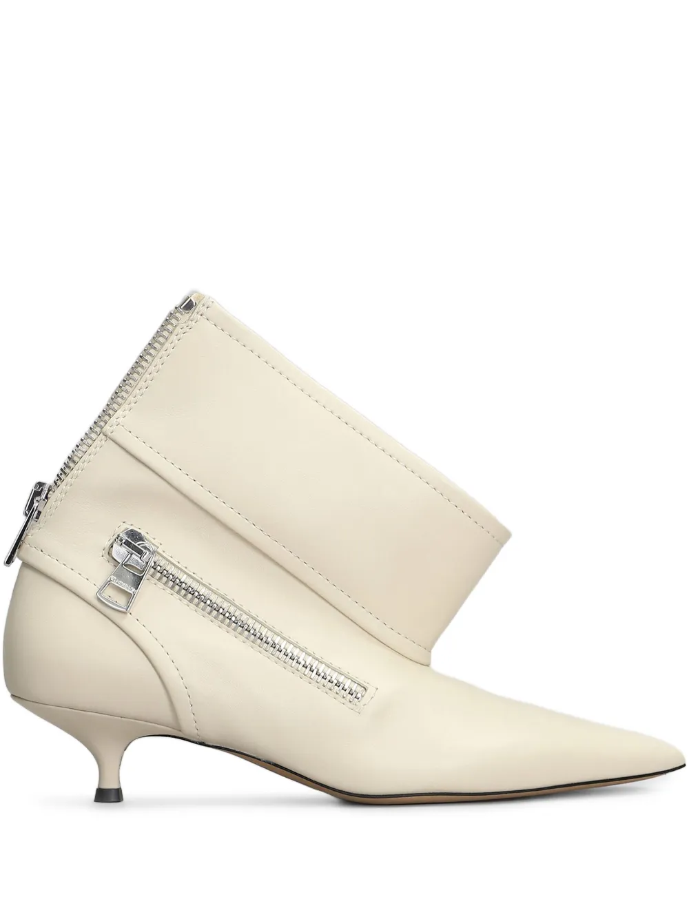 JW Anderson kitten heel biker boots | vit | Image 1