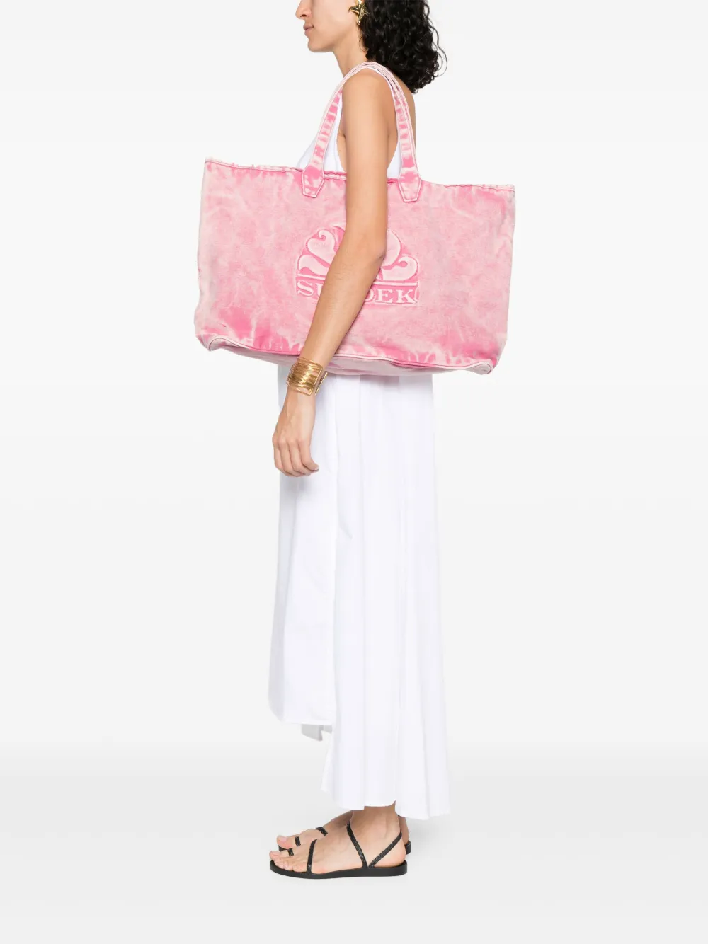 Sundek Denim shopper - Roze