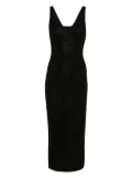 MC2 Saint Barth sleeveless midi dress - Black