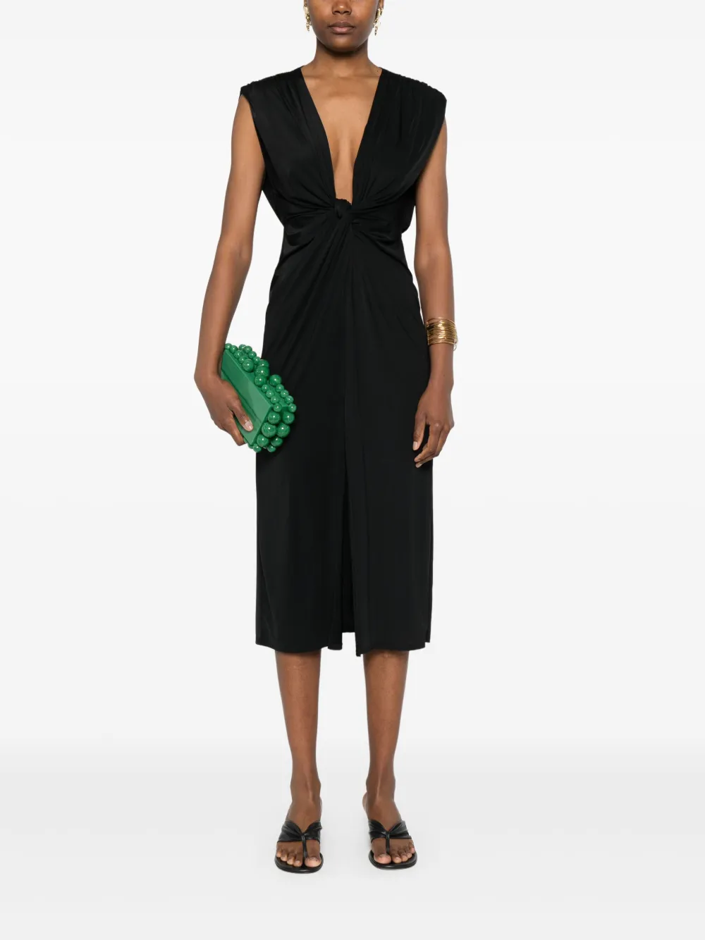 MC2 Saint Barth Marina midi dress - Zwart