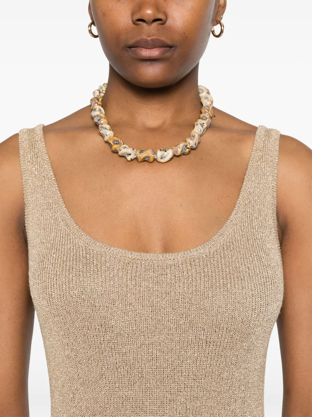 MC2 Saint Barth Lurex jurk Goud