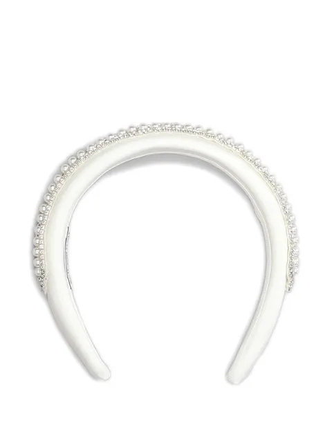 Self-Portrait bead-embellished hair band