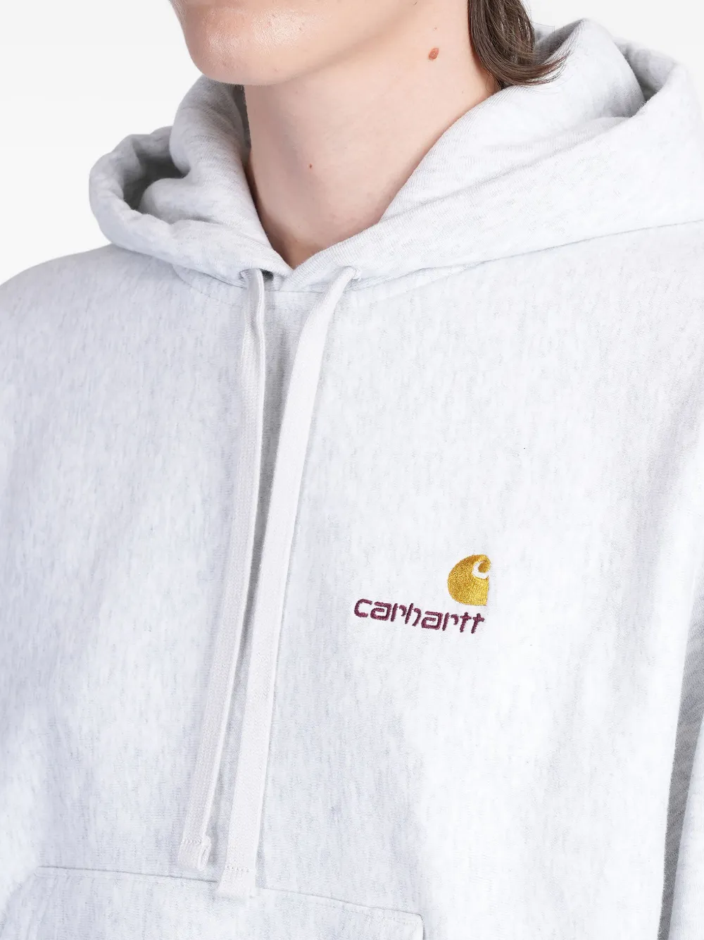 Carhartt WIP American Script hoodie Grijs