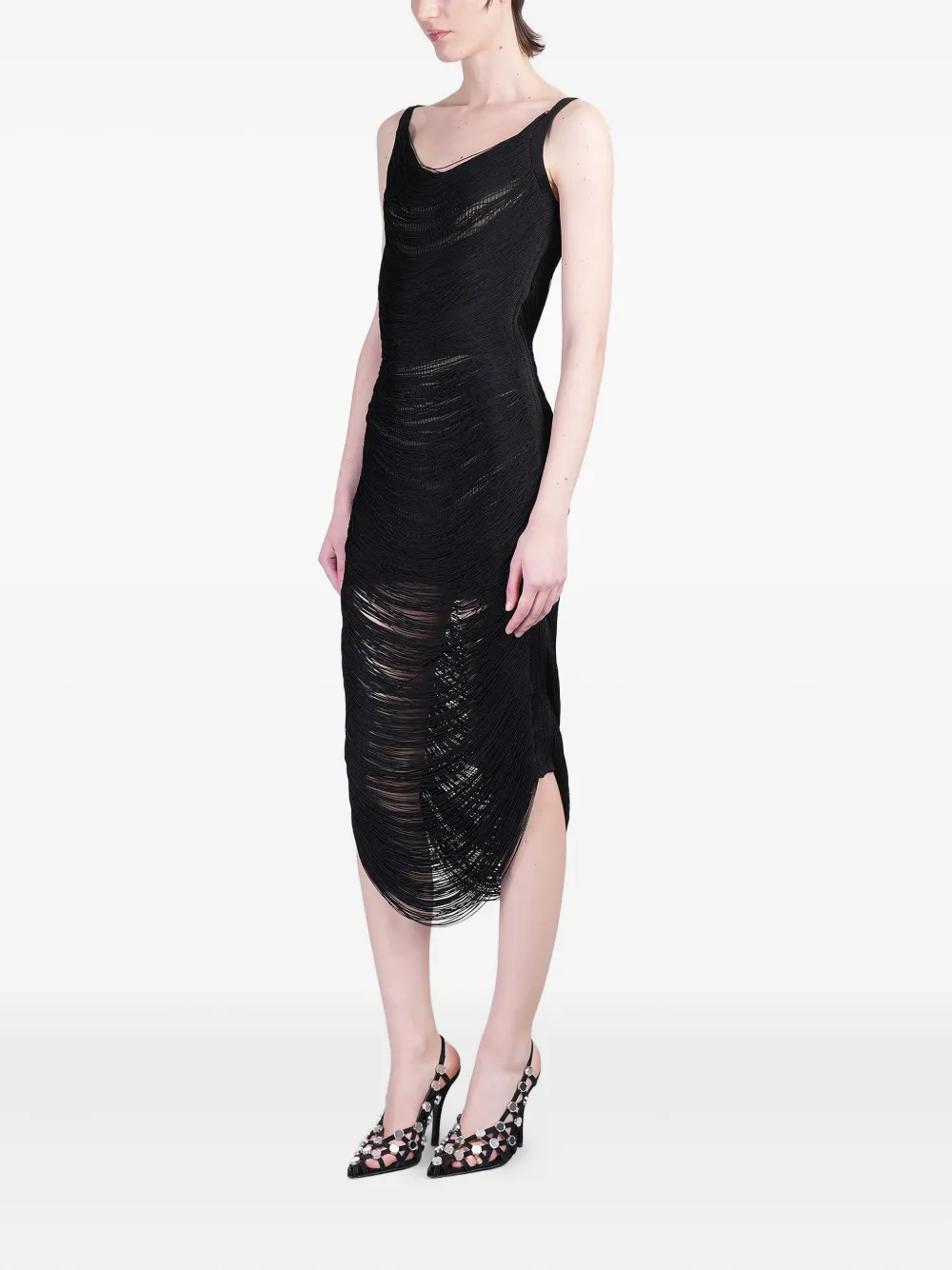 Shop Attico Knitted Dress