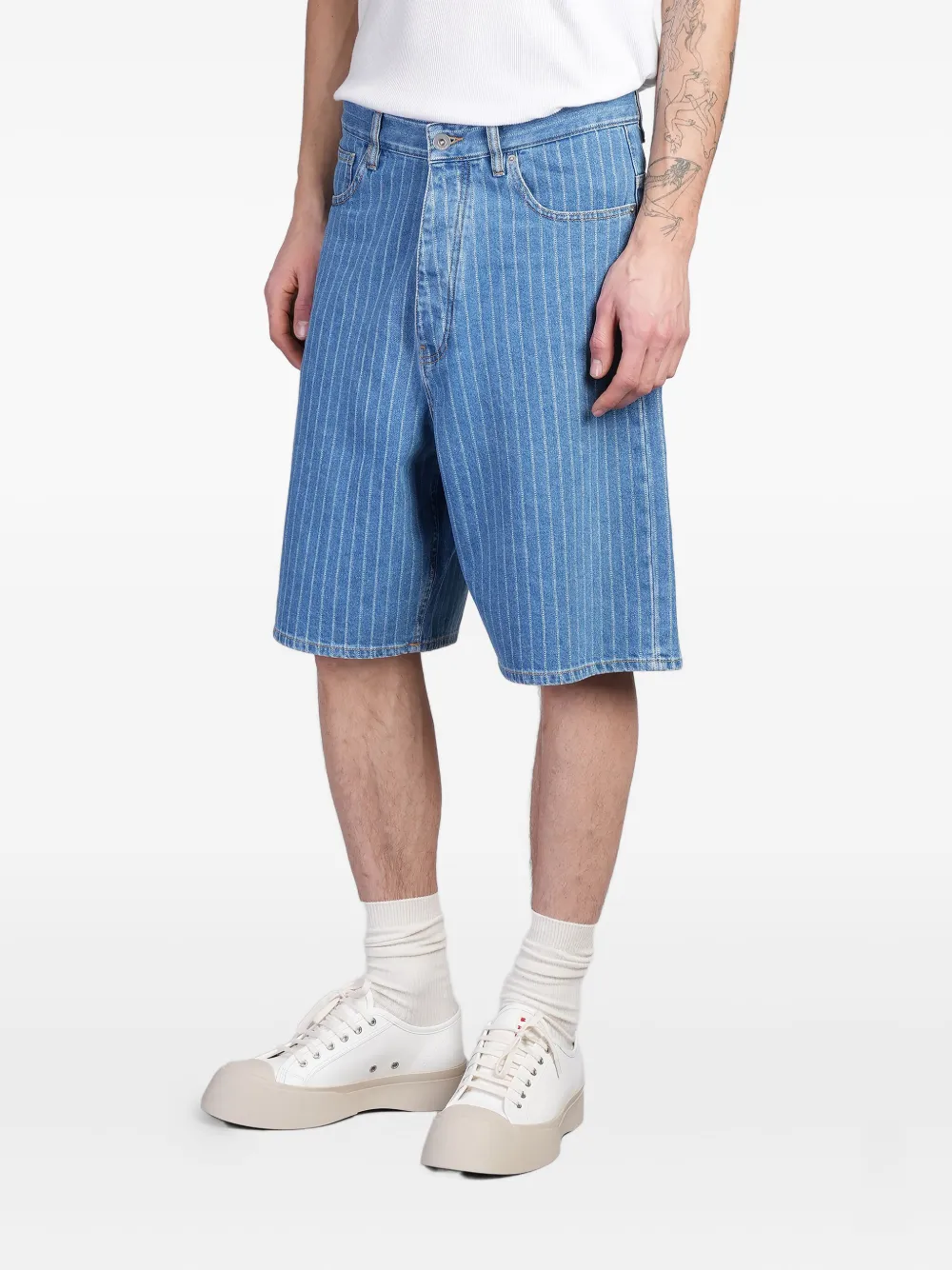 Drôle De Monsieur Katoenen shorts Blauw