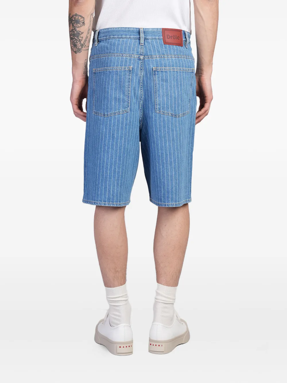 Drôle De Monsieur Katoenen shorts Blauw