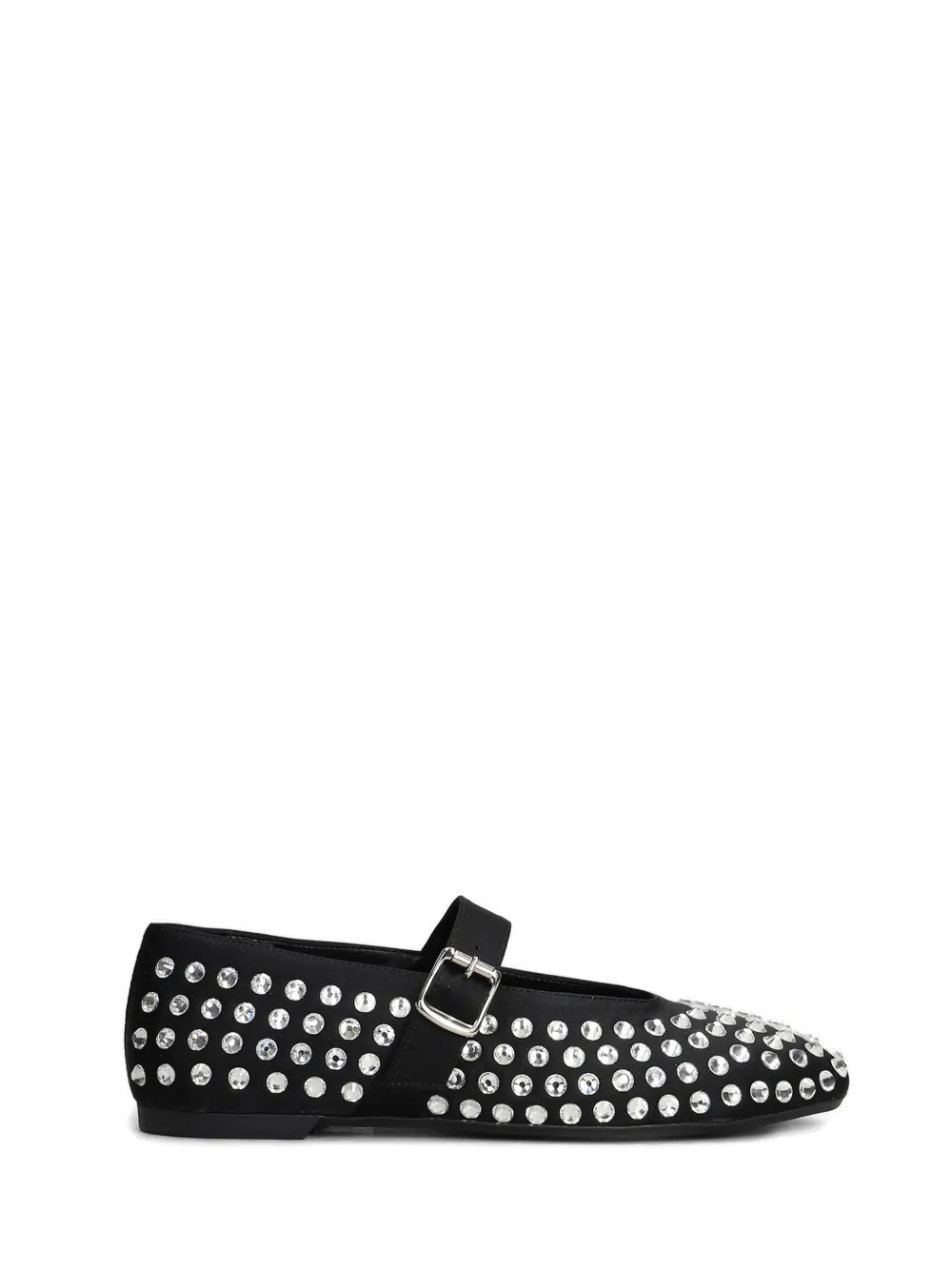 Gisel Moire crystal-embellished flat pumps | negro | Image 1