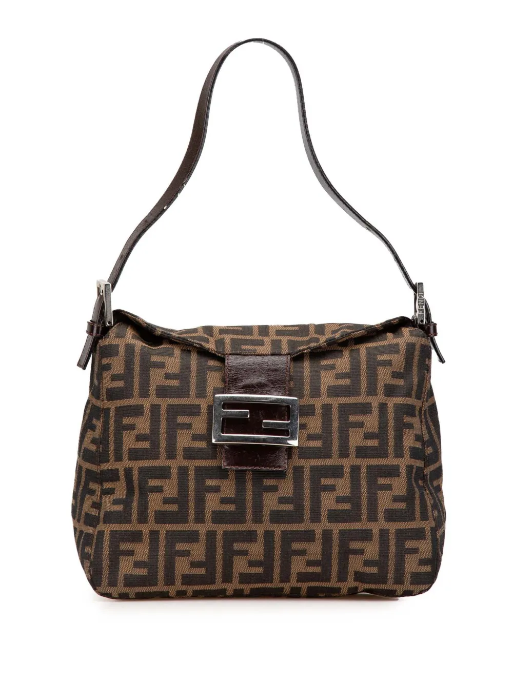 Fendi Pre-Owned 2010-2024 Zucca Canvas Double Flap Mamma shoulder bag Fendi Pre-Owned 2010-2024 Zucca Canvas Double Flap Mamma shoulder bag