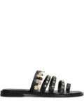 Schutz studded flat sandals - Black