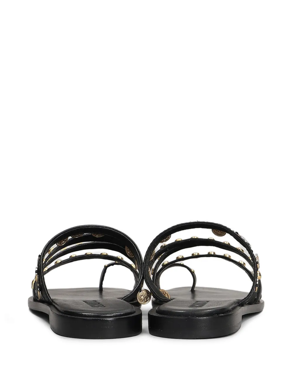 Schutz Sandalen met studs Zwart