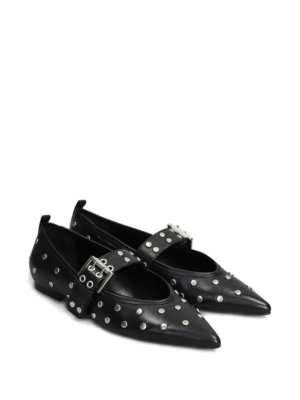 Schutz studded flat pumps Black