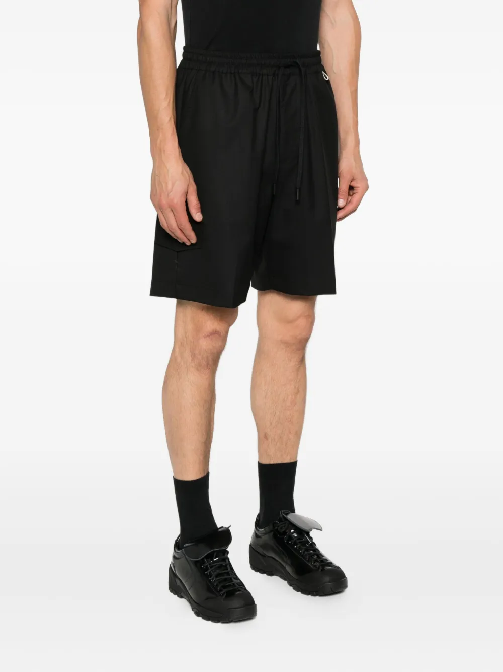 Rhun Trainingsshorts met trekkoordtaille Zwart