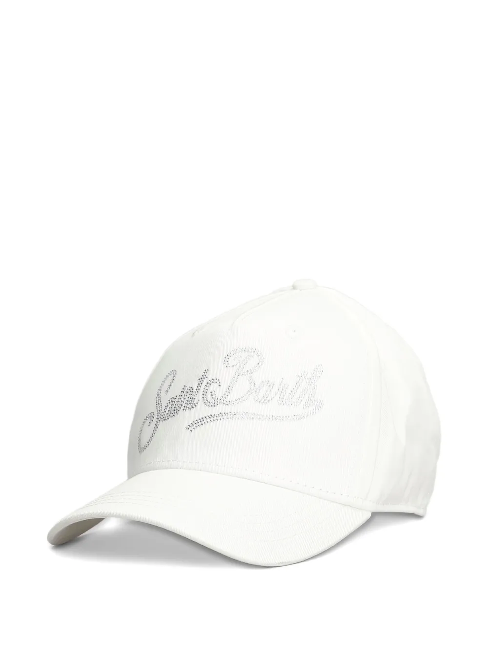 MC2 Saint Barth Honkbalpet verfraaid met logo Wit