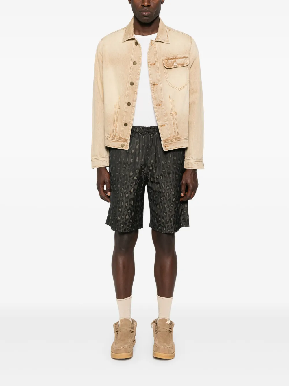 Needles leopard-print shorts | Deck Shorts | Image 2
