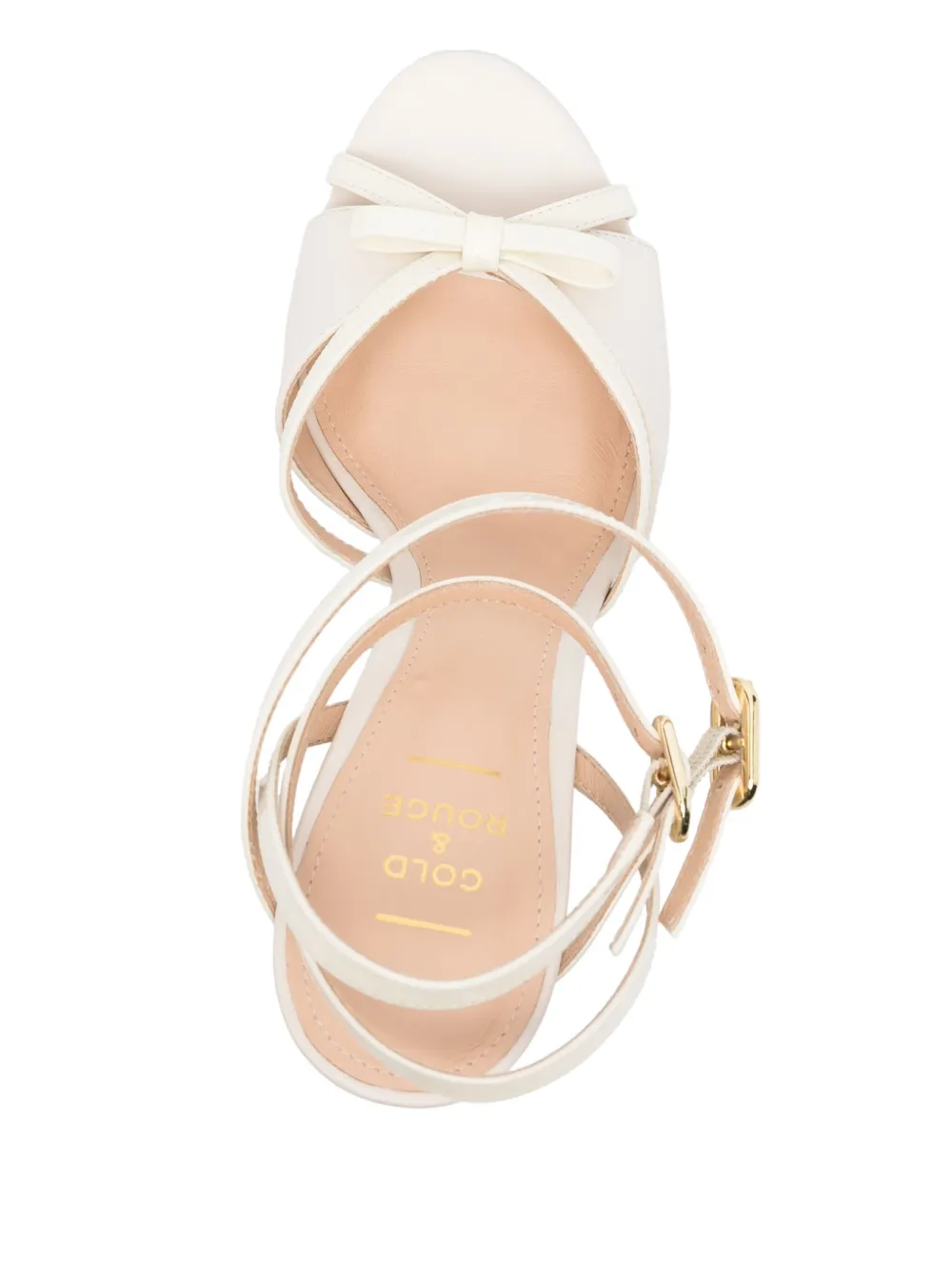 Gold 
Rouge 100mm Bolly 2 sandals White