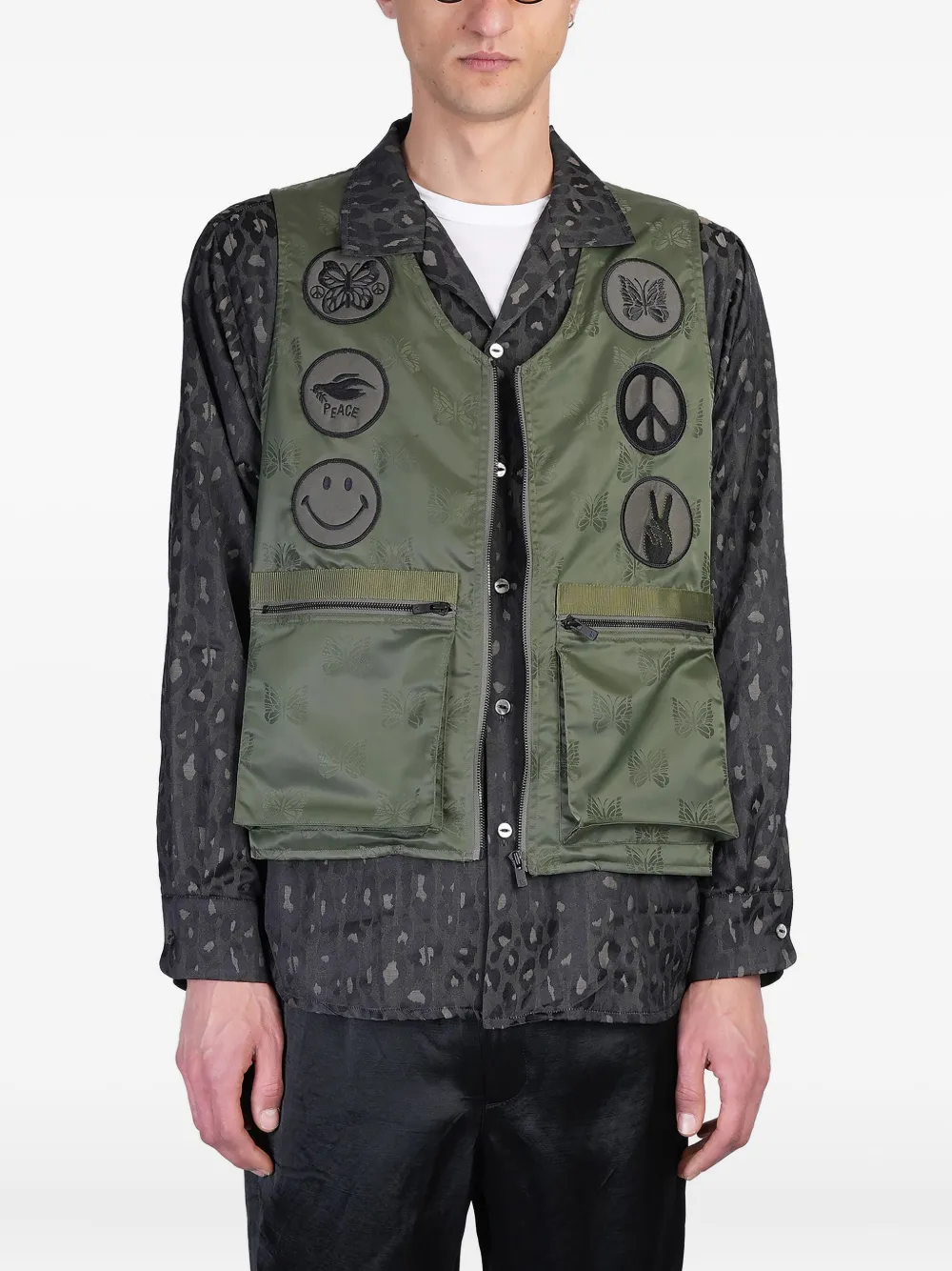 Needles Radio vest | Green | Image 1