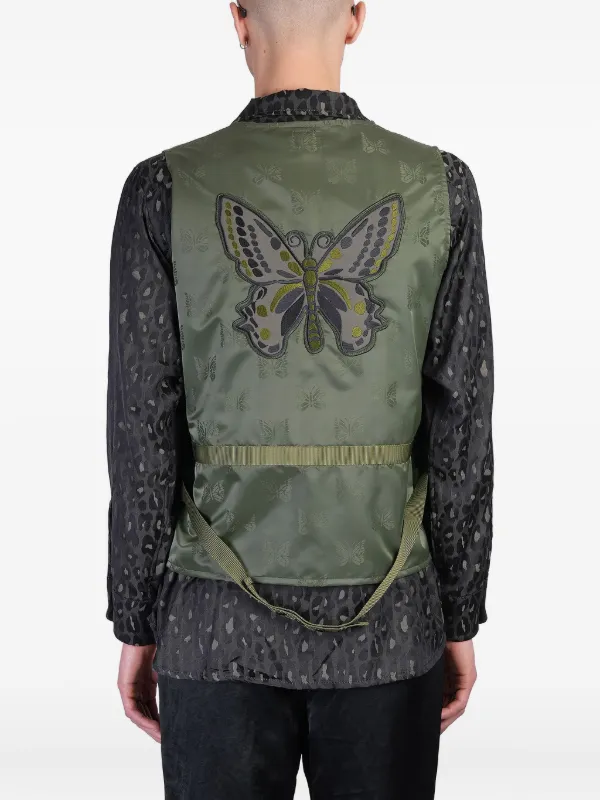 新品 NEEDLES Radio Vest NEEDLES/ニードルズ/RADIO VEST - PAPILLON JACQUARD SATEEN