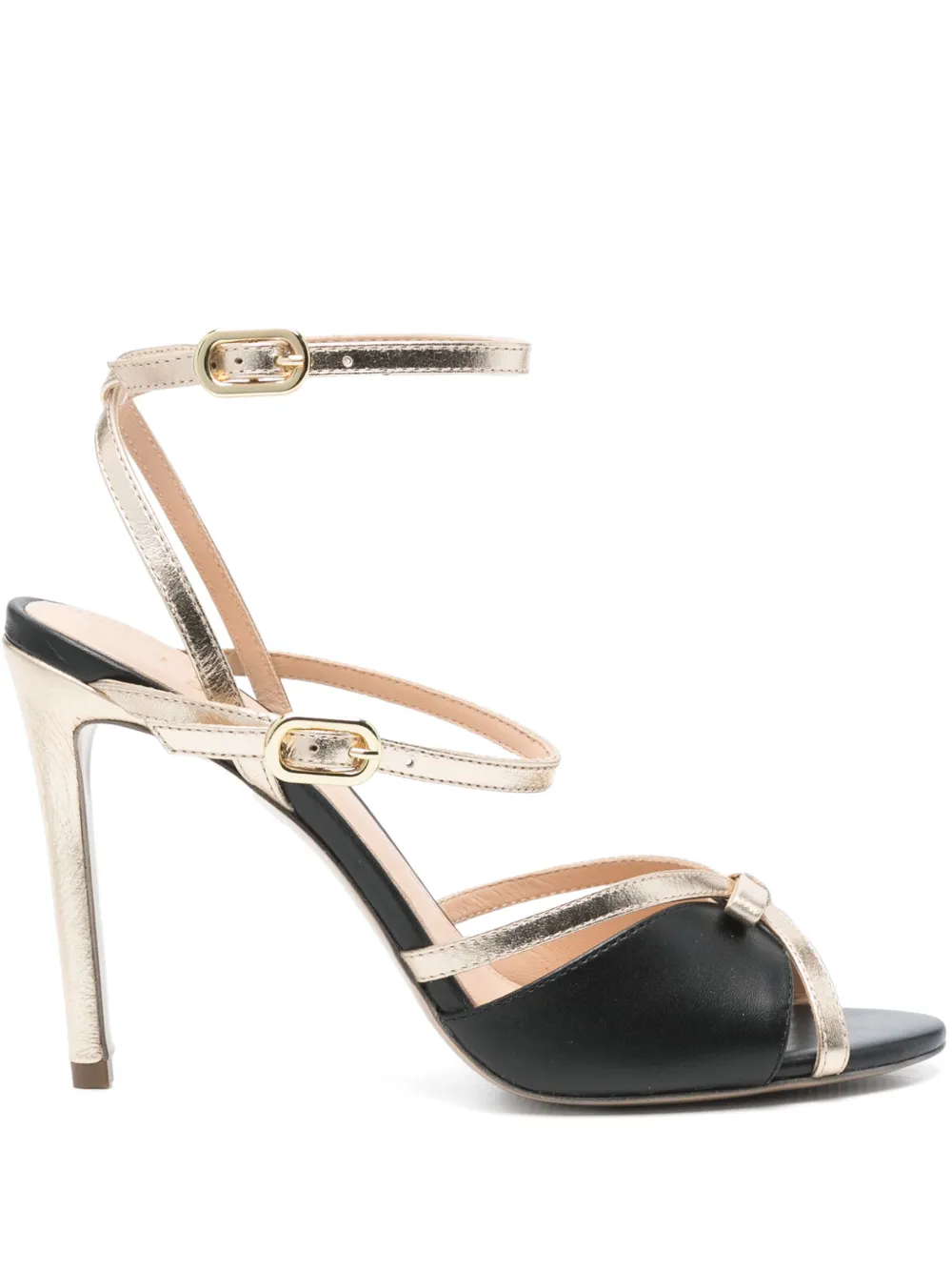 Gold 
Rouge 100mm Bolly heeled sandals Black