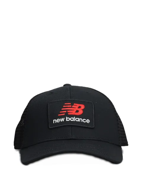 New Balance stacked patch logo trucker cap