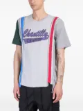 Needles frayed-panel T-shirt - Grey