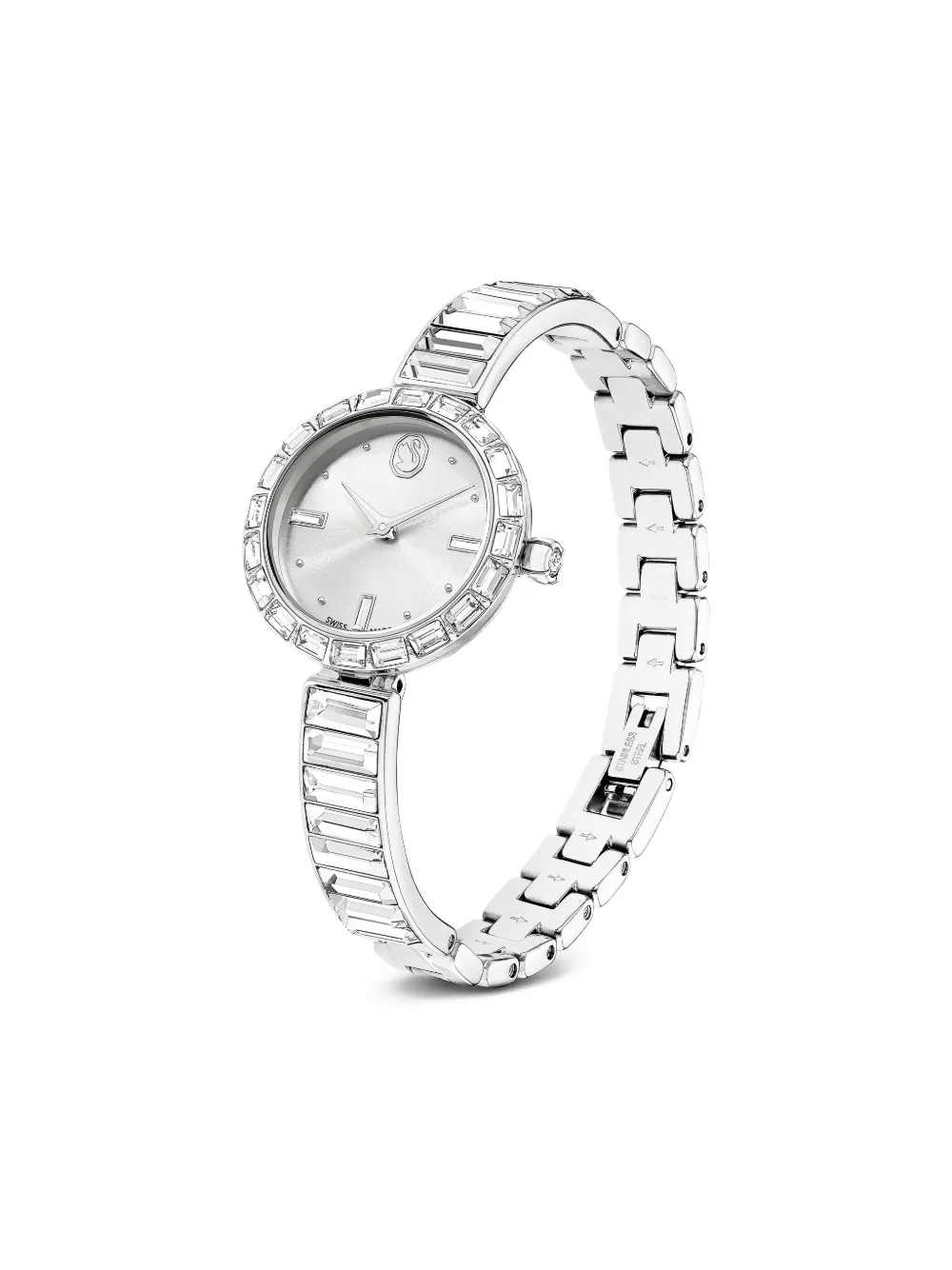 Swarovski Matrix Bangle 25mm - シルバートーン Swarovski Matrix Bangle 25mm - シルバートーン
