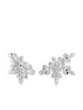 Swarovski snowflake-motif earrings - Silver