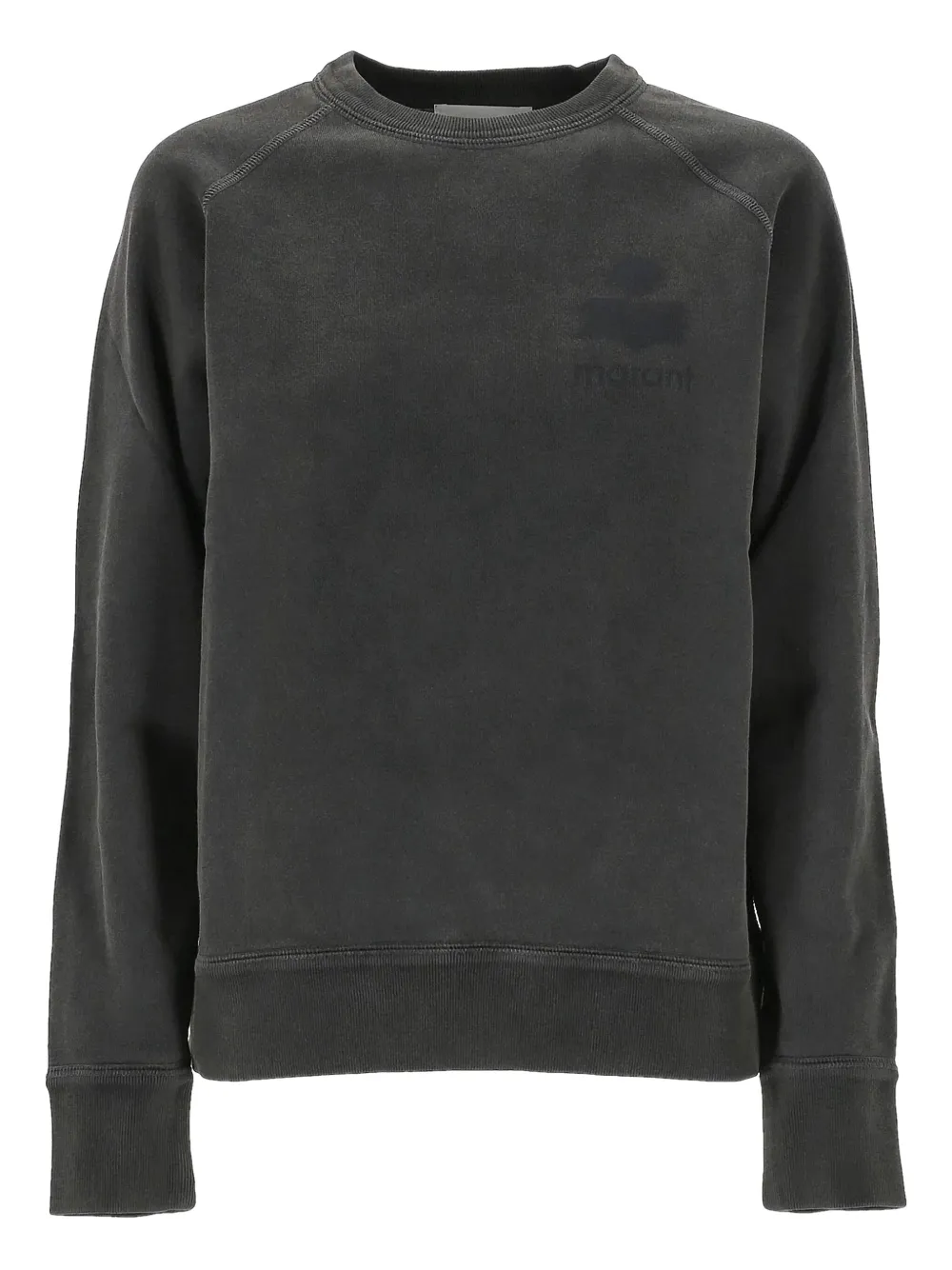 Isabel Marant Logo-detail Crew-neck Sweatshirt In Gray