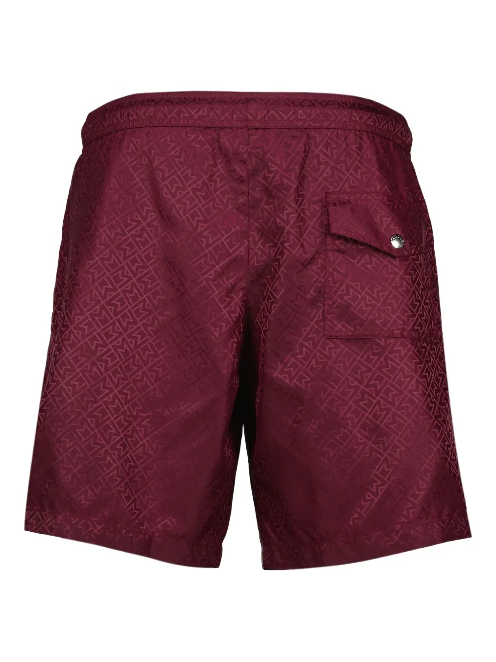 Moncler Zwembroek met monogram-jacquard Rood