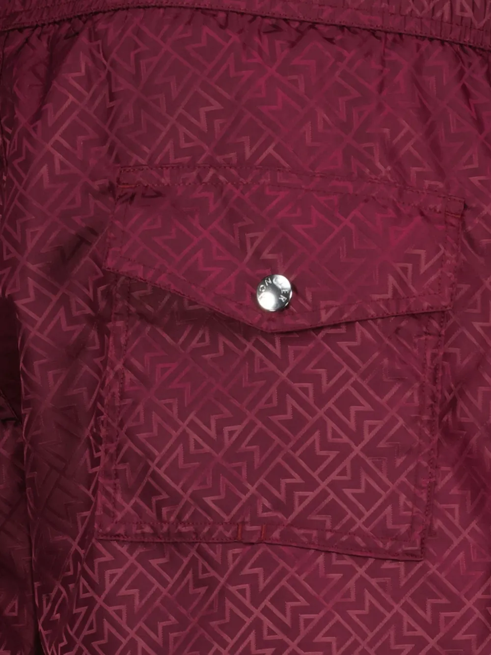 Moncler Zwembroek met monogram-jacquard Rood
