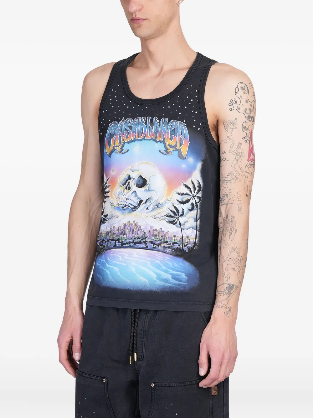 Casablanca La Prémonition tanktop Zwart