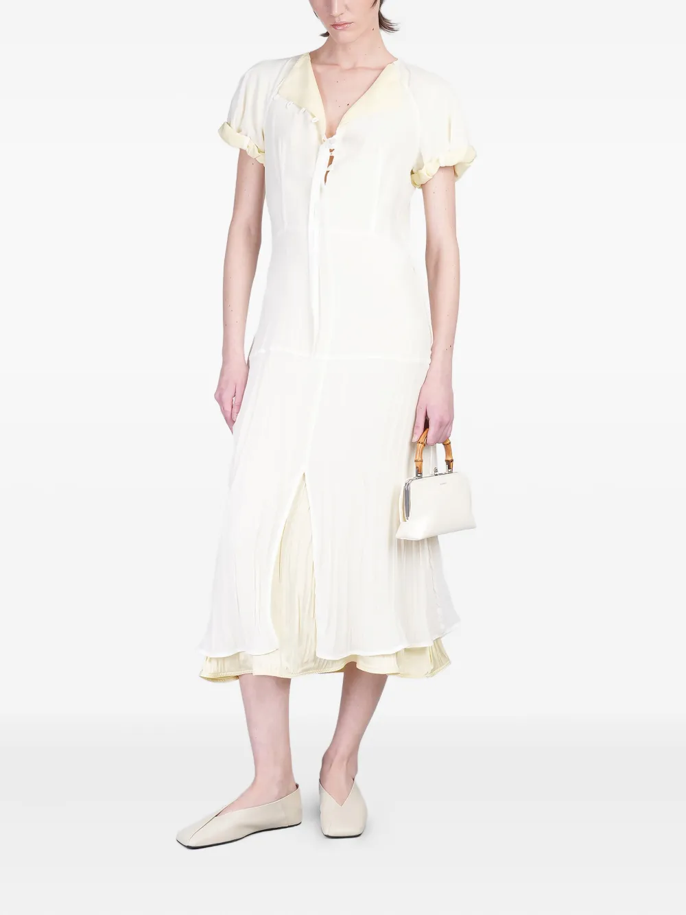 Jil Sander silk dress - Beige