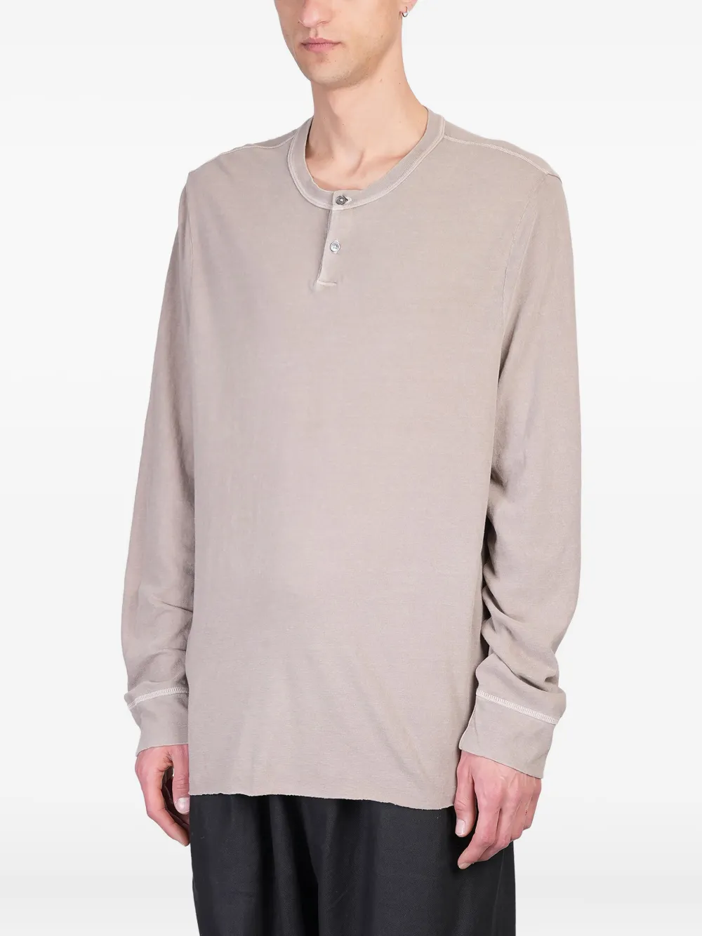 JAMES PERSE COTTON HENLEY T-SHIRT 
