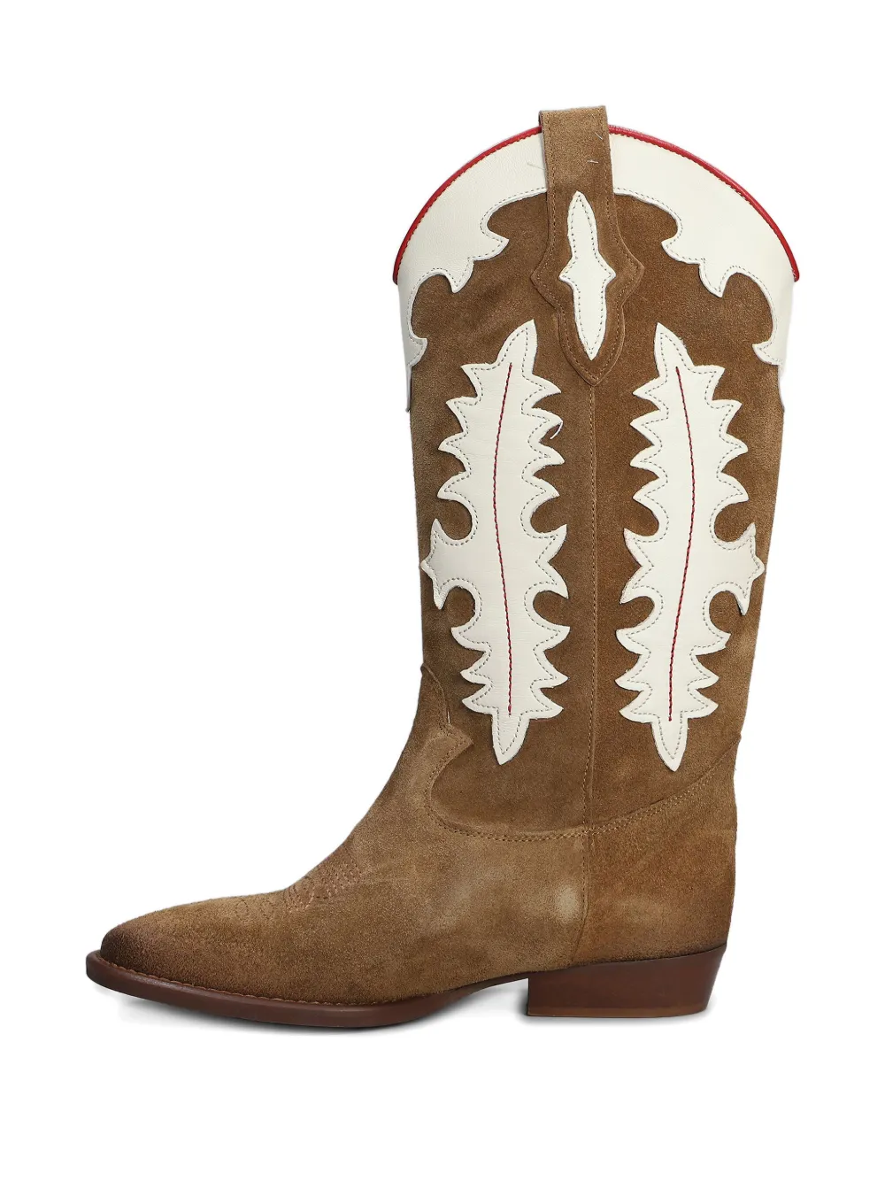 Gisel Moire 30mm Kansas cowboy boots Brown