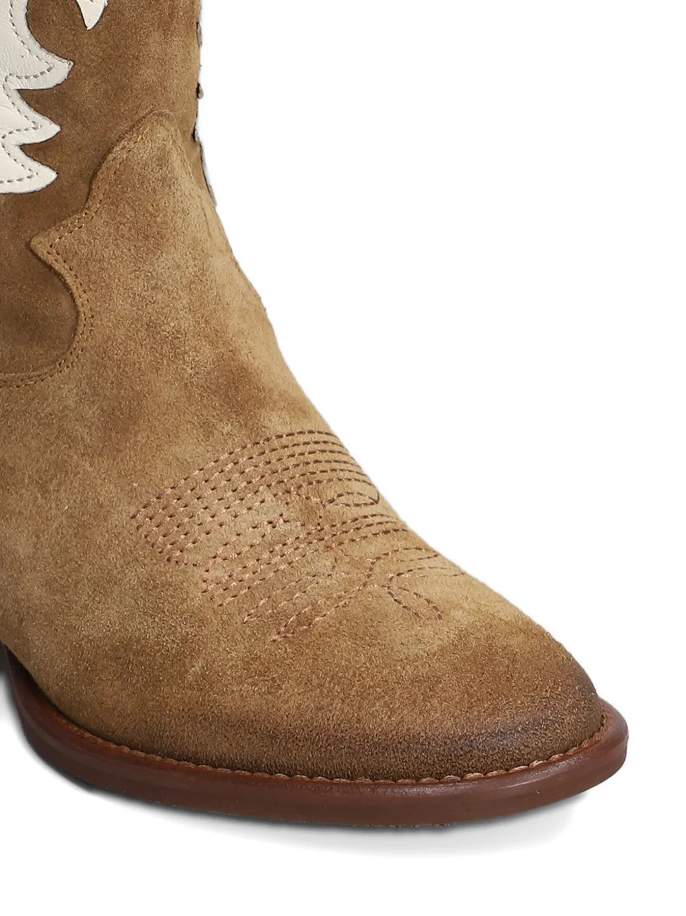 Gisel Moire 30mm Kansas cowboy boots Brown