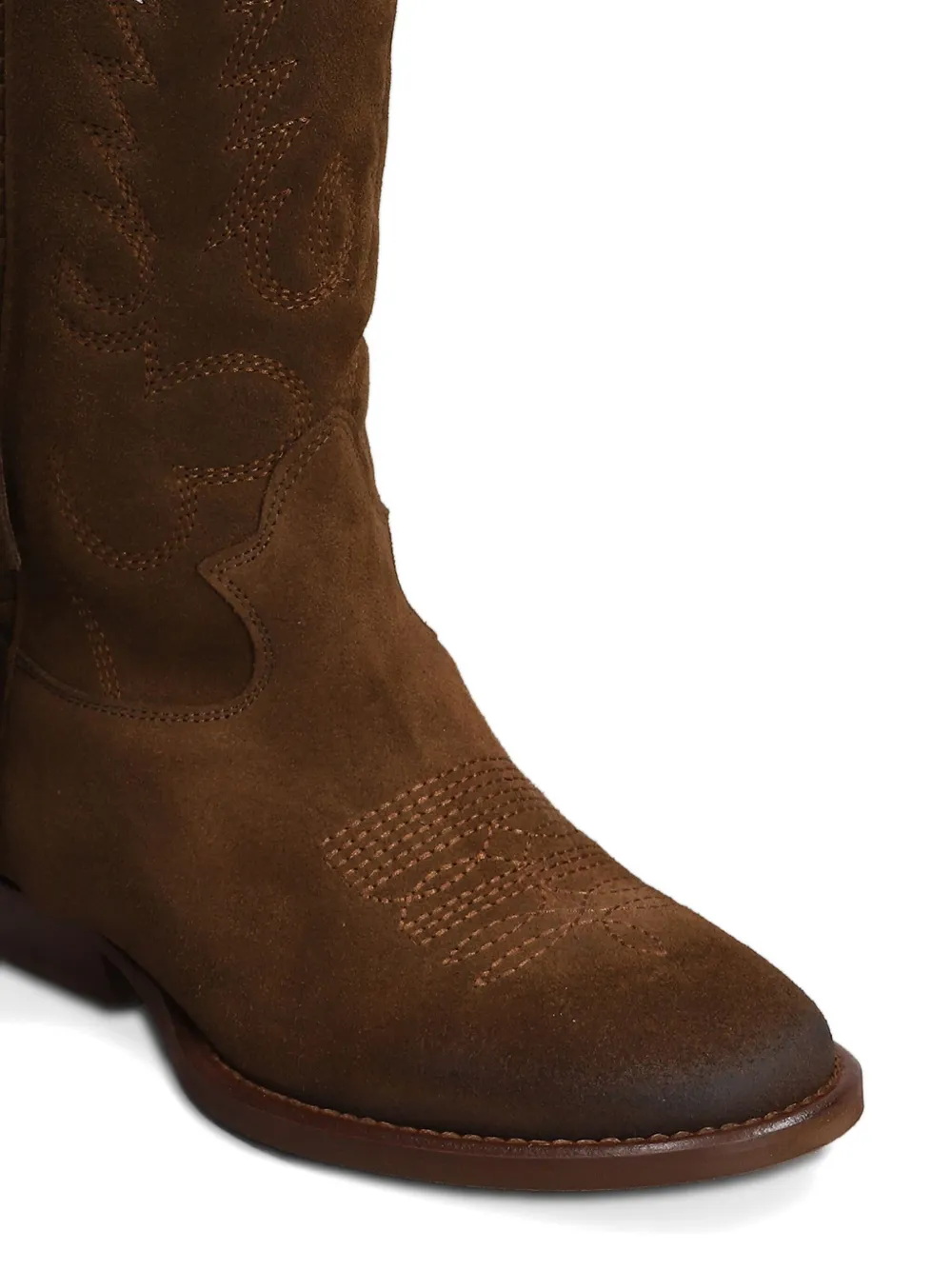 Gisel Moire 30mm Oklahoma cowboy boots Brown