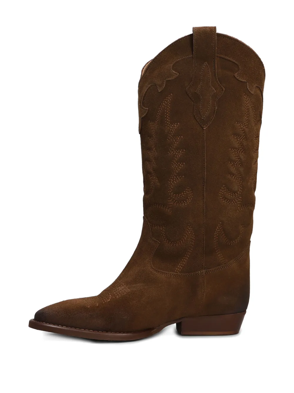 Gisel Moire 30mm Oklahoma cowboy boots Brown