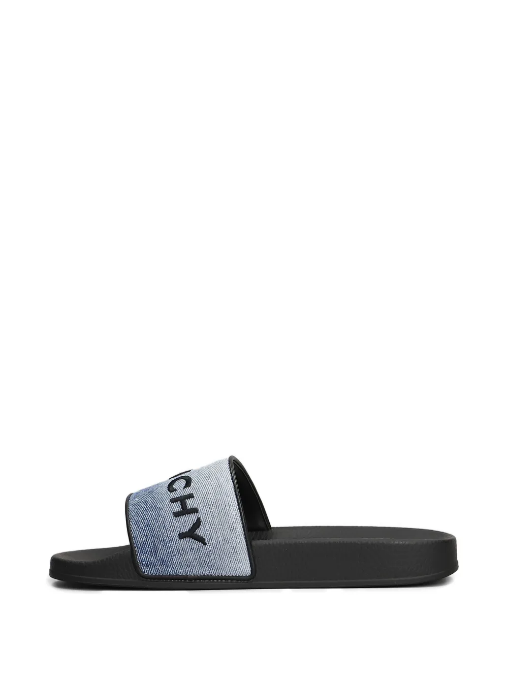 Givenchy logo-embroidered flat sandals Blue