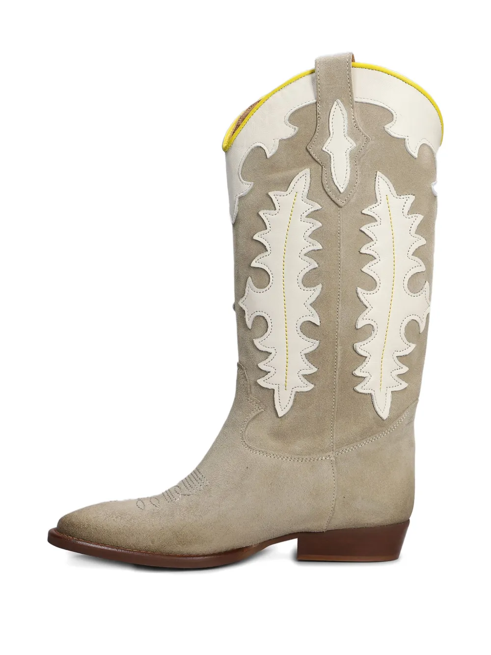 Gisel Moire 30mm Kansas cowboy boots Neutrals