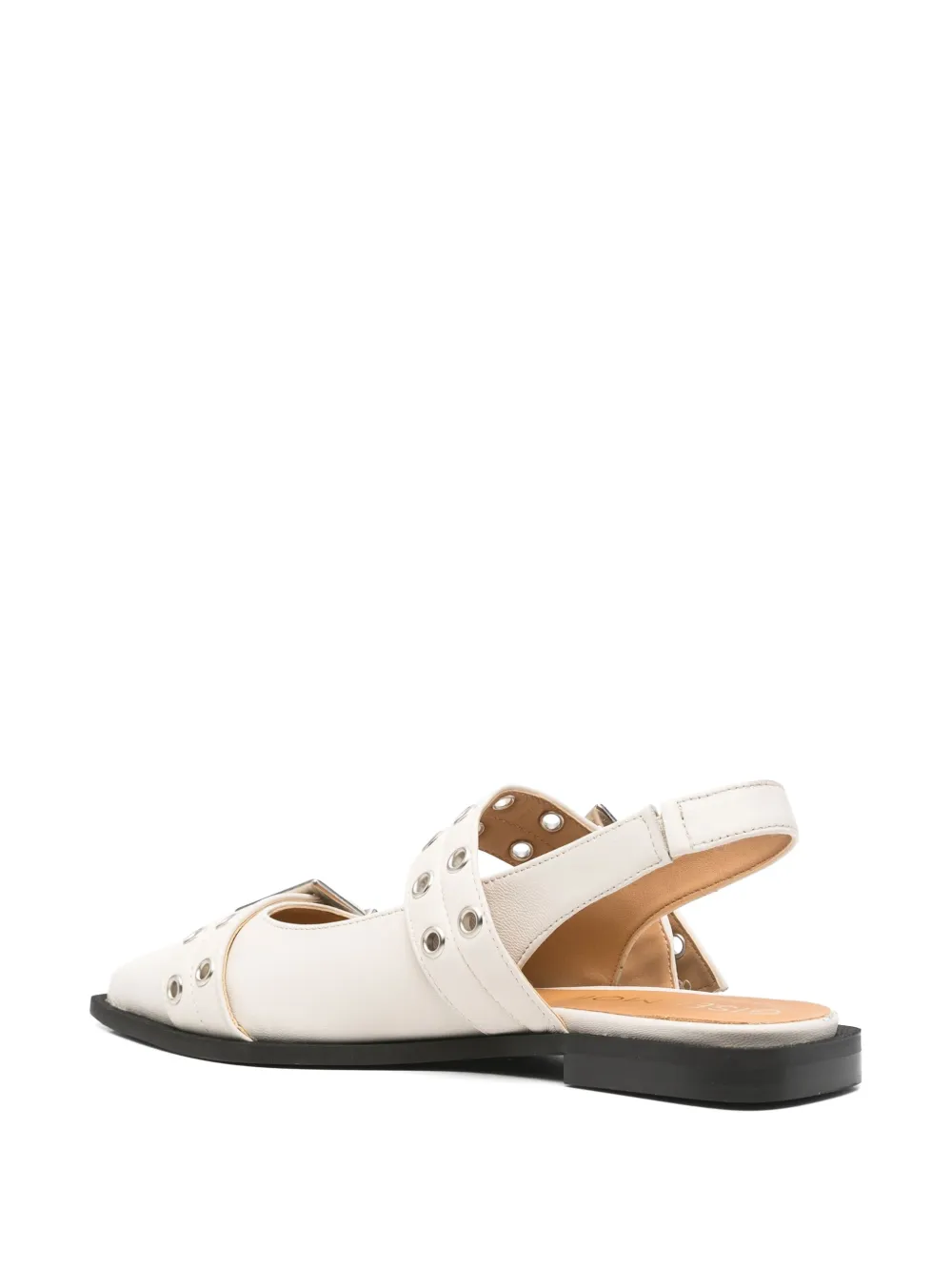Gisel Moire Saturno ballet flats Neutrals