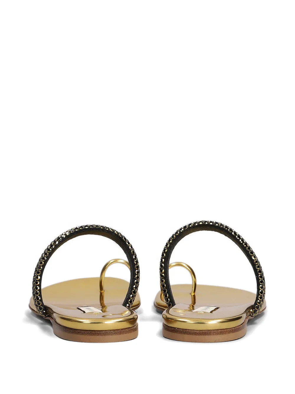 Casadei Olympo flat sandals Gold