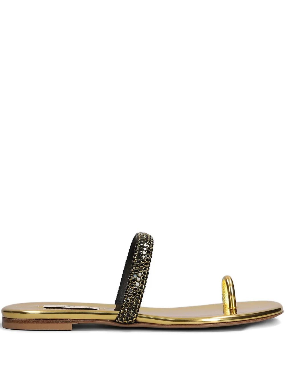 Casadei Olympo flat sandals Gold