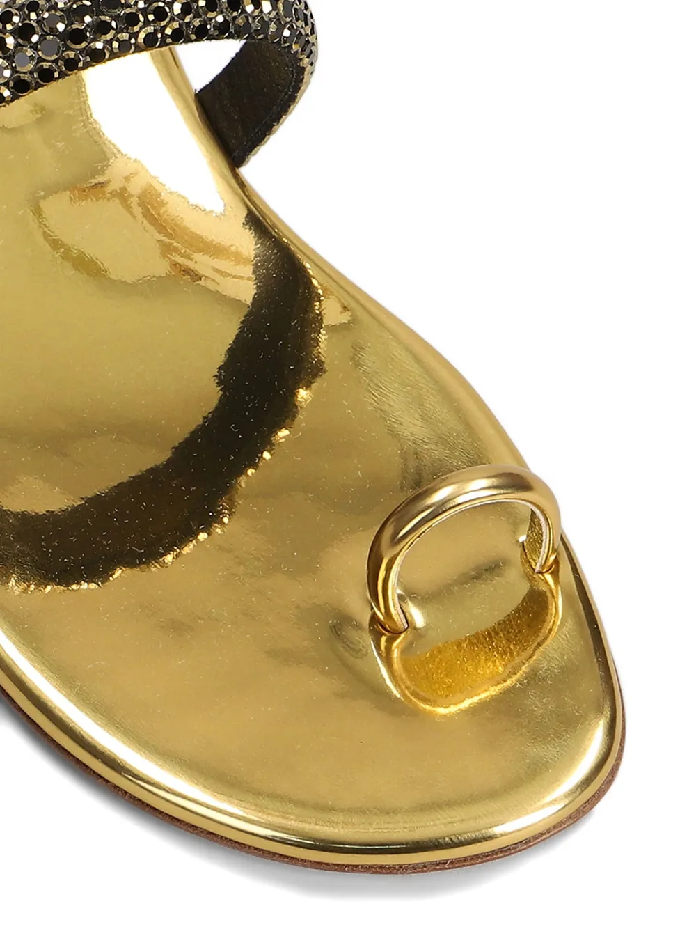 Casadei Olympo flat sandals Gold