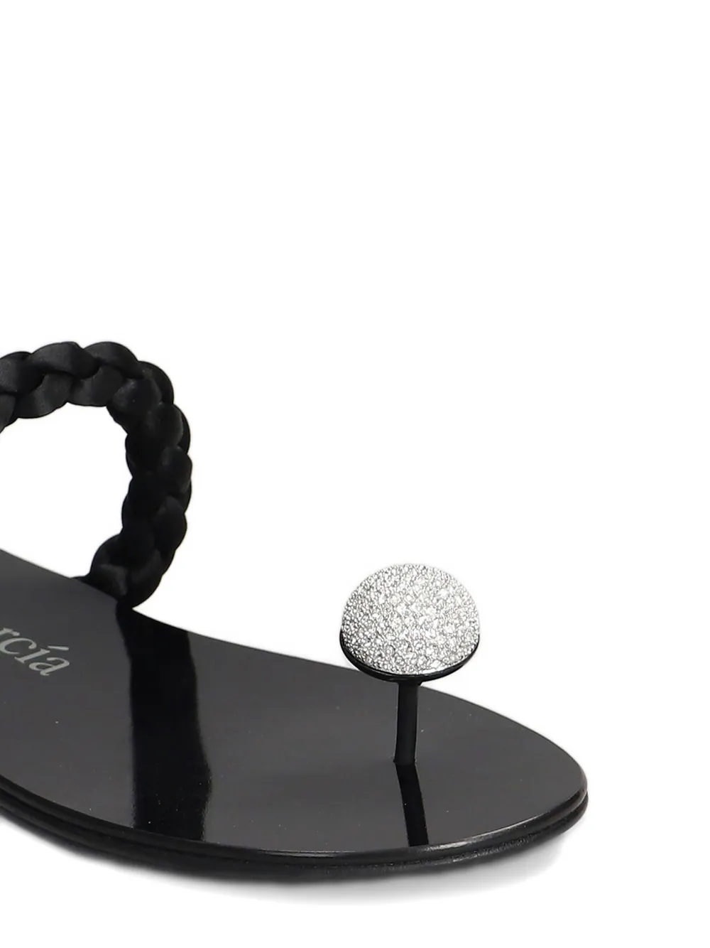 Pedro Garcia Pipa platte sandalen Zwart