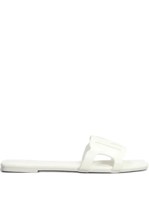 Marc Ellis logo-debossed flat sandals