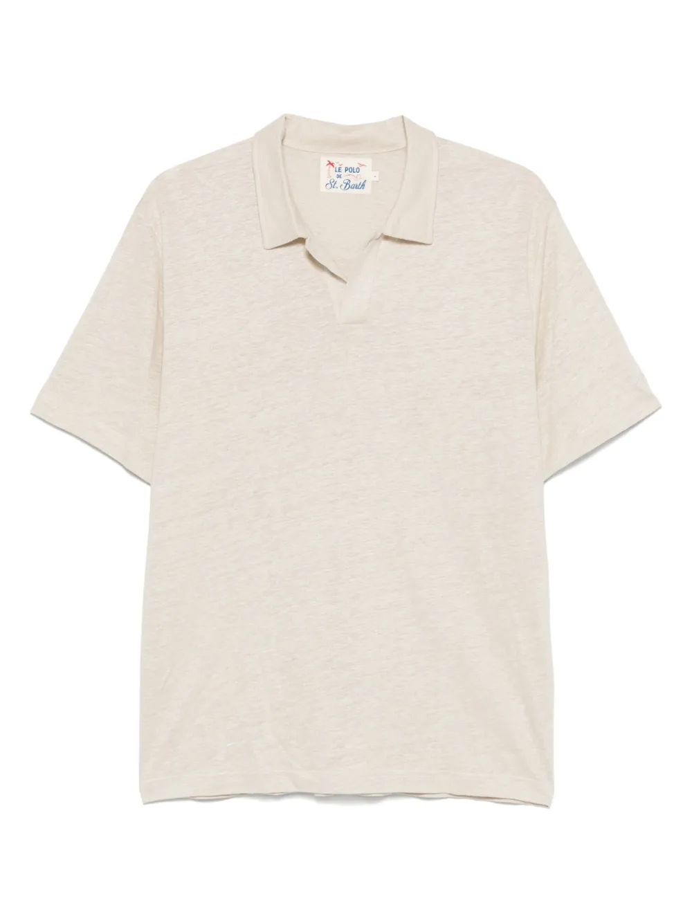 MC2 Saint Barth polo en lin | tons neutres | Image 1