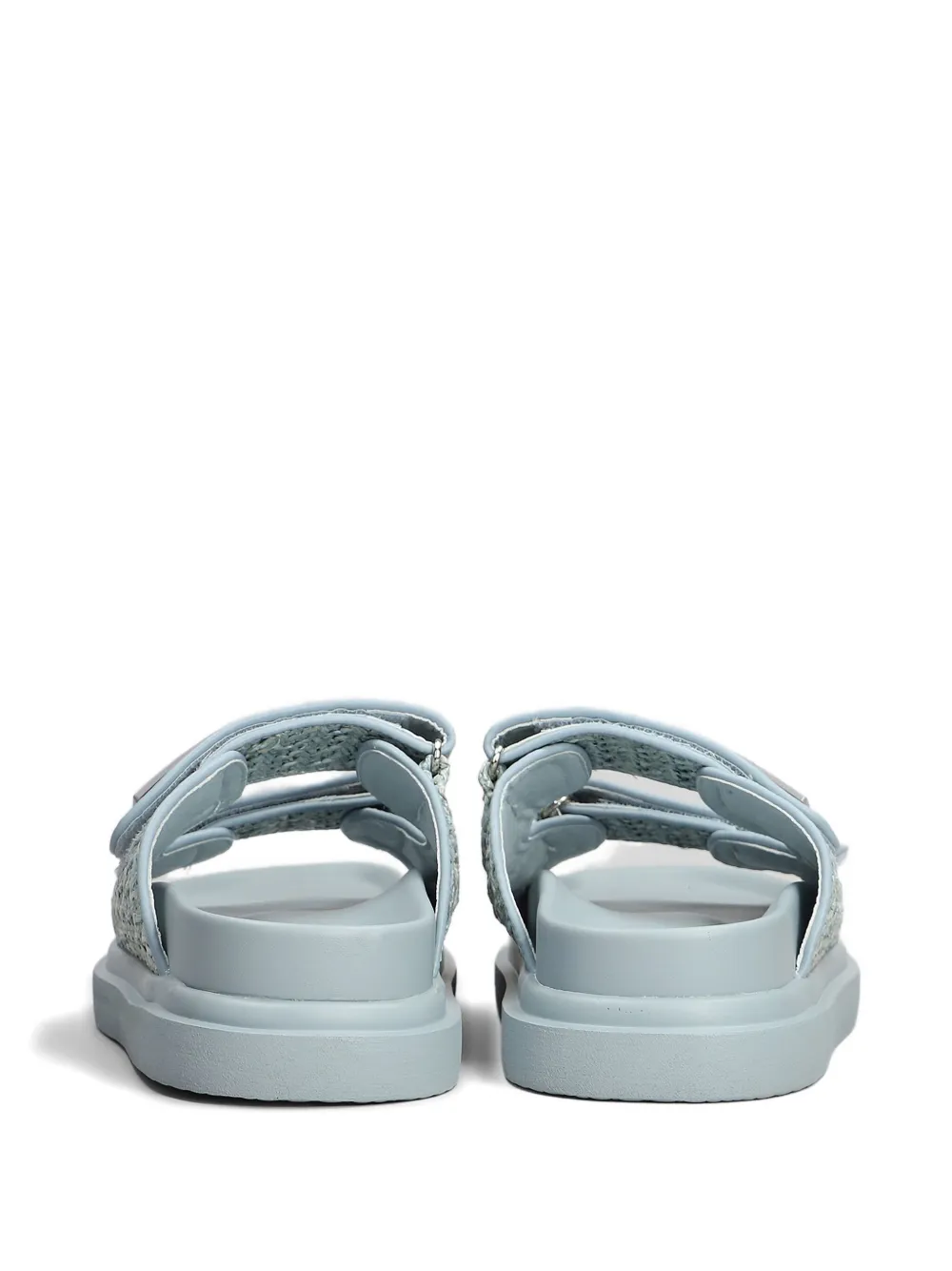 Marc Ellis Logo-plaque Sandals In Blue
